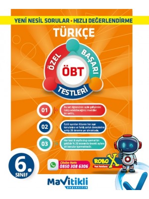 MAVİTİKLİ YAY 6.Sınıf Türkçe Aylık Gelişim Denemeleri ( ÖBT ) 28 Deneme